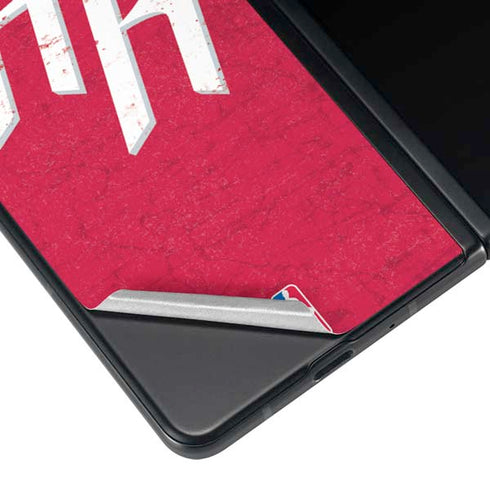 NBA Houston Rockets Distressed Galaxy Z Fold4 5G Skin